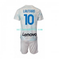 Fußballtrikot Inter Mailand Lautaro Martinez 10 Kinder Auswärts 2022-2023 Kurzarm