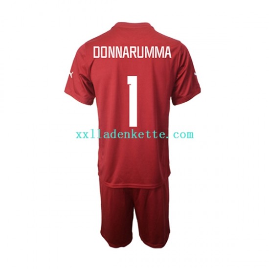 Fußballtrikot Italien Donnarumma 1 Torwart Kinder Auswärts 2022-2023 Kurzarm