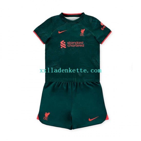 Fußballtrikot Liverpool Kinder Ausweich 2022-2023 Kurzarm