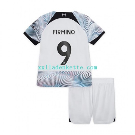 Fußballtrikot Liverpool Roberto Firmino 9 Kinder Auswärts 2022-2023 Kurzarm