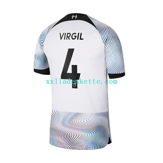 Fußballtrikot Liverpool Virgil 4 Herren Auswärts 2022-2023 Kurzarm
