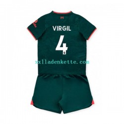 Fußballtrikot Liverpool Virgil van Dijk 4 Kinder Ausweich 2022-2023 Kurzarm