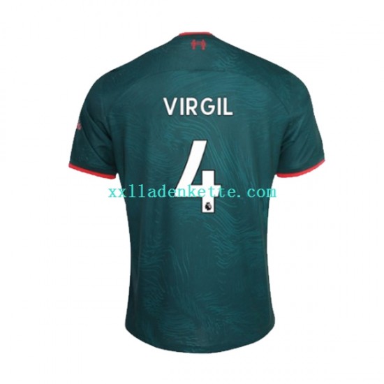 Fußballtrikot Liverpool Virgil van Dijk 4 Herren Ausweich 2022-2023 Kurzarm