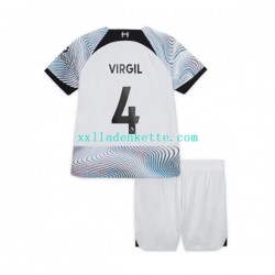 Fußballtrikot Liverpool Virgil van Dijk Kinder Auswärts 2022-2023 Kurzarm