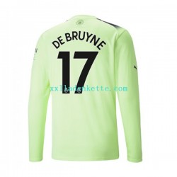 Fußballtrikot Manchester City De Bruyne 17 Herren Ausweich 2022-2023 Langarm