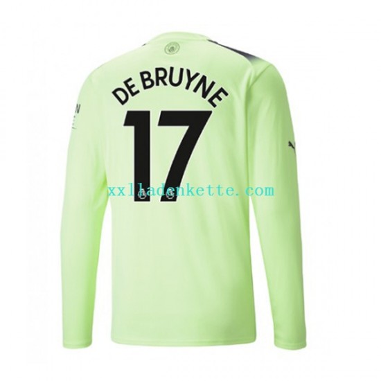 Fußballtrikot Manchester City De Bruyne 17 Herren Ausweich 2022-2023 Langarm