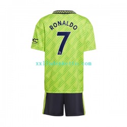 Fußballtrikot Manchester United Cristiano Ronaldo 7 Kinder Ausweich 2022-2023 Kurzarm