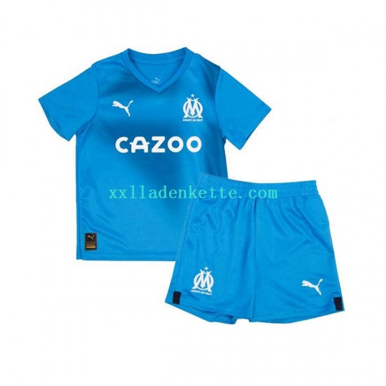 Fußballtrikot Olympique Marseille Kinder Ausweich 2022-2023 Kurzarm