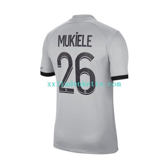 Fußballtrikot Paris Saint-Germain Mukiele 26 Herren Auswärts 2022-2023 Kurzarm