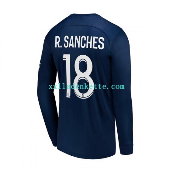 Fußballtrikot Paris Saint-Germain R.Sanches 18 Herren Heim 2022-2023 Langarm