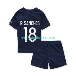 Fußballtrikot Paris Saint-Germain R.Sanches 18 Kinder Heim 2022-2023 Kurzarm