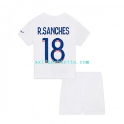 Fußballtrikot Paris Saint-Germain R.Sanches 18 Kinder Ausweich 2022-2023 Kurzarm
