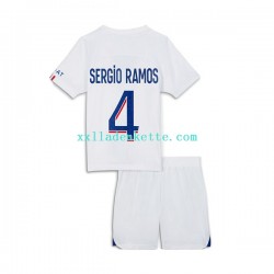 Fußballtrikot Paris Saint-Germain Sergio Ramos 4 Kinder Ausweich 2022-2023 Kurzarm