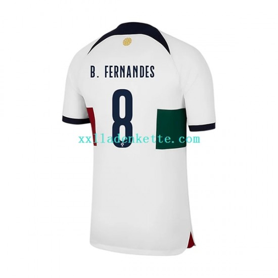Fußballtrikot Portugal B.Fernandes 8 Herren Auswärts World Cup 2022 Kurzarm
