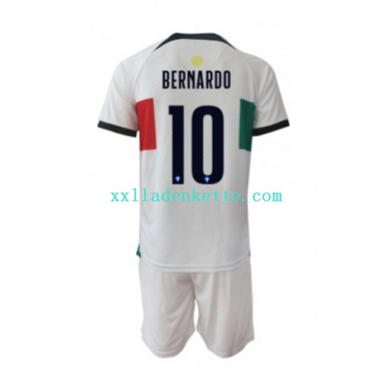 Fußballtrikot Portugal Bernardo 10 Kinder Auswärts World Cup 2022 Kurzarm