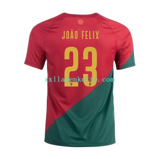 Fußballtrikot Portugal Joao Felix 23 Herren Heim World Cup 2022 Kurzarm