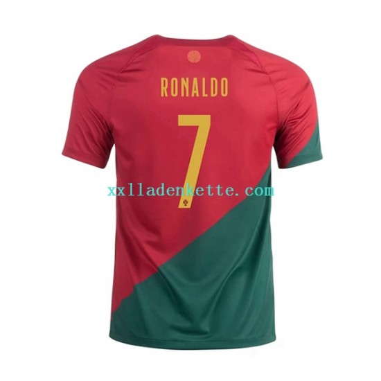 Fußballtrikot Portugal Ronaldo 7 Herren Heim World Cup 2022 Kurzarm
