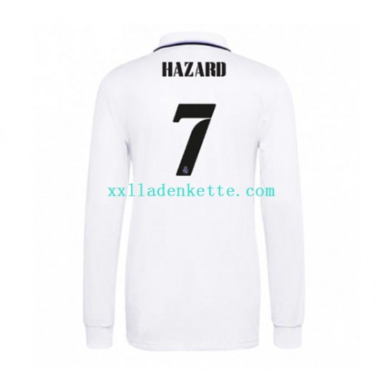 Fußballtrikot Real Madrid Eden Hazard 7 Herren Heim 2022-2023 Langarm