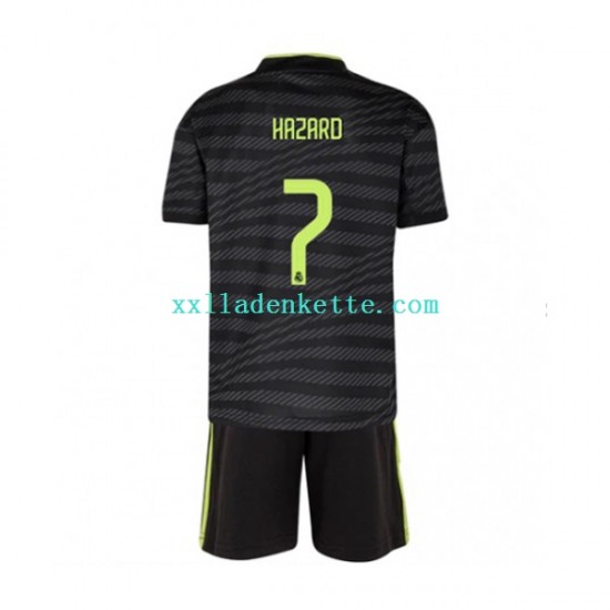 Fußballtrikot Real Madrid Eden Hazard 7 Kinder Ausweich 2022-2023 Kurzarm