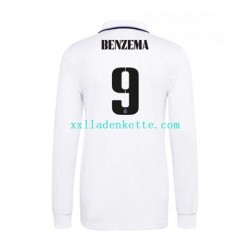 Fußballtrikot Real Madrid Karim Benzema 9 Herren Heim 2022-2023 Langarm