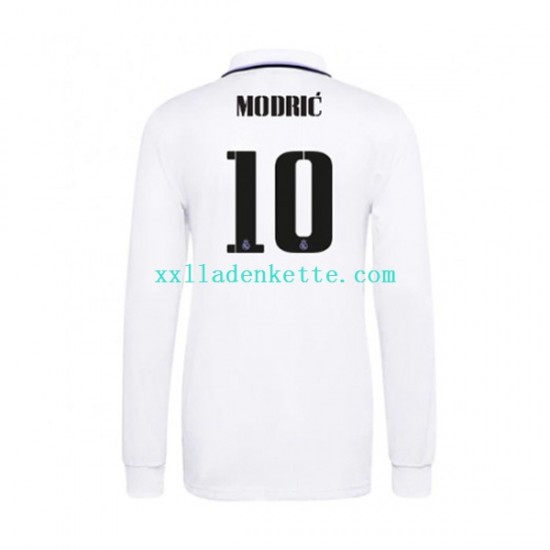 Fußballtrikot Real Madrid Modrić 10 Herren Heim 2022-2023 Langarm