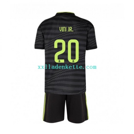 Fußballtrikot Real Madrid Vinicius Junior 20 Kinder Ausweich 2022-2023 Kurzarm