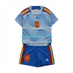 Fußballtrikot Spanien Kinder Auswärts World Cup 2022 Kurzarm
