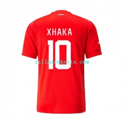 Fußballtrikot Schweiz Xhaka 10 Herren Heim World Cup 2022 Kurzarm