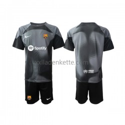Fußballtrikot FC Barcelona Torwart Kinder Auswärts 2022-2023 Kurzarm