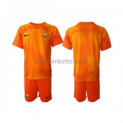 Fußballtrikot FC Barcelona Torwart Kinder Ausweich 2022-2023 Kurzarm