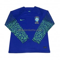 Fußballtrikot Brasilien Herren Auswärts World Cup 2022 Langarm