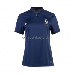 Fußballtrikot Frankreich Dame Heim World Cup 2022 Kurzarm