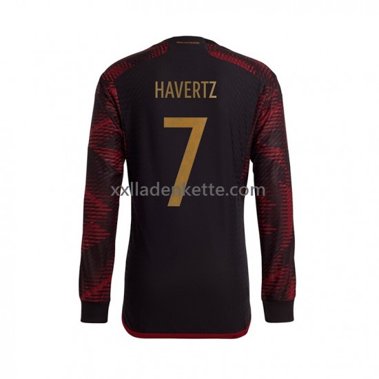 Fußballtrikot Deutschland Havertz 7 Herren Auswärts World Cup 2022 Langarm