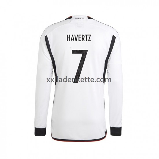 Fußballtrikot Deutschland Havertz 7 Herren Heim World Cup 2022 Langarm