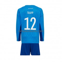 Fußballtrikot Deutschland TRAPP 12 Torwart Kinder Heim World Cup 2022 Langarm