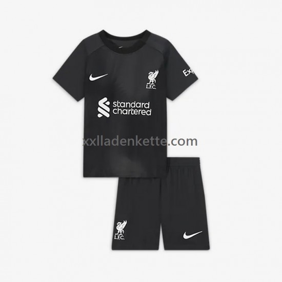 Fußballtrikot Liverpool Torwart Kinder Auswärts 2022-2023 Kurzarm