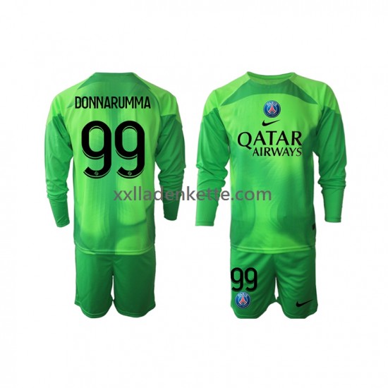 Fußballtrikot Paris Saint-Germain Donnarumma 99 Torwart Kinder Heim 2022-2023 Langarm