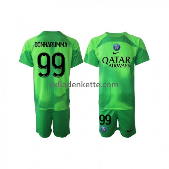 Fußballtrikot Paris Saint-Germain Donnarumma 99 Torwart Kinder Heim 2022-2023 Kurzarm