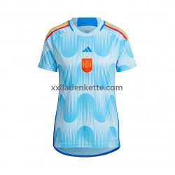 Fußballtrikot Spanien Dame Auswärts World Cup 2022 Kurzarm