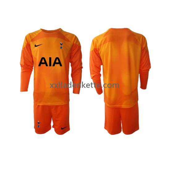 Fußballtrikot Tottenham Hotspur Torwart Kinder Auswärts 2022-2023 Langarm
