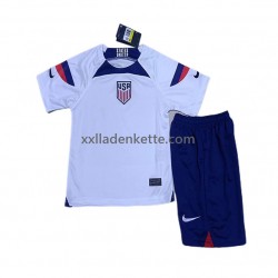 Fußballtrikot USA Kinder Heim World Cup 2022 Kurzarm