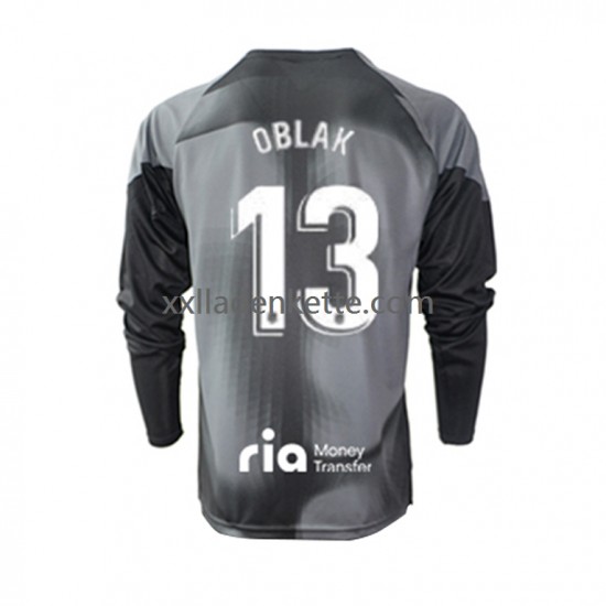 Fußballtrikot Atlético Madrid Jan Oblak 13 Torwart Herren Auswärts 2022-2023 Langarm