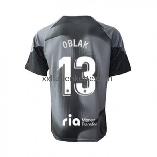 Fußballtrikot Atlético Madrid Jan Oblak 13 Torwart Herren Auswärts 2022-2023 Kurzarm
