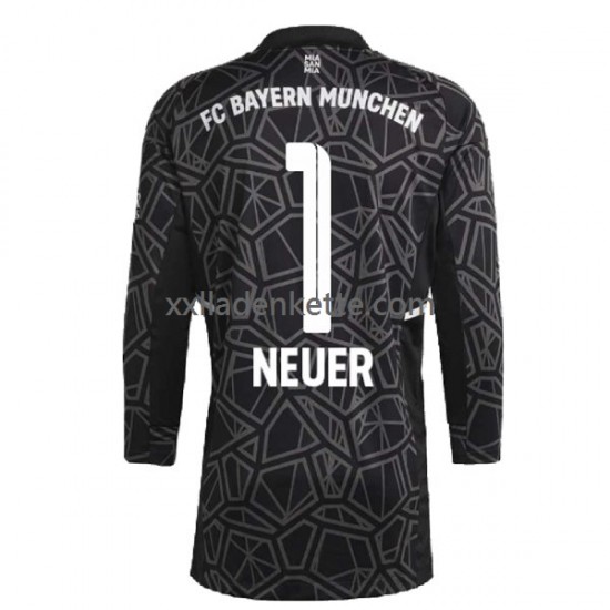 Fußballtrikot FC Bayern München Manuel Neuer 1 Torwart Herren Auswärts 2022-2023 Langarm