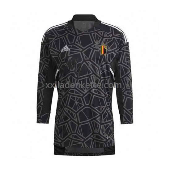 Fußballtrikot Belgien Torwart Herren Heim World Cup 2022 Langarm