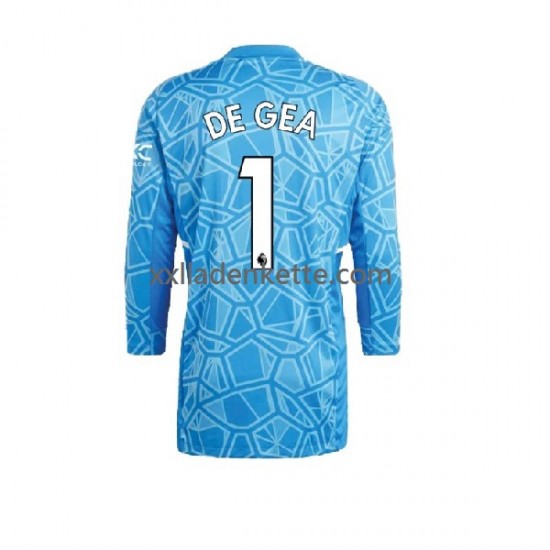 Fußballtrikot Manchester United DE GEA 1 Torwart Herren Heim 2022-2023 Langarm