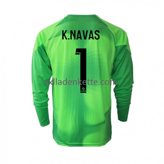 Fußballtrikot Paris Saint-Germain Keylor Navas 1 Torwart Herren Heim 2022-2023 Langarm