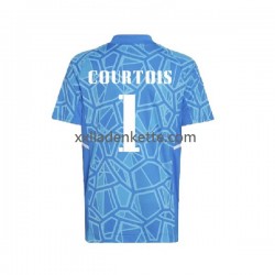 Fußballtrikot Real Madrid Courtois 1 Torwart Herren Heim 2022-2023 Kurzarm