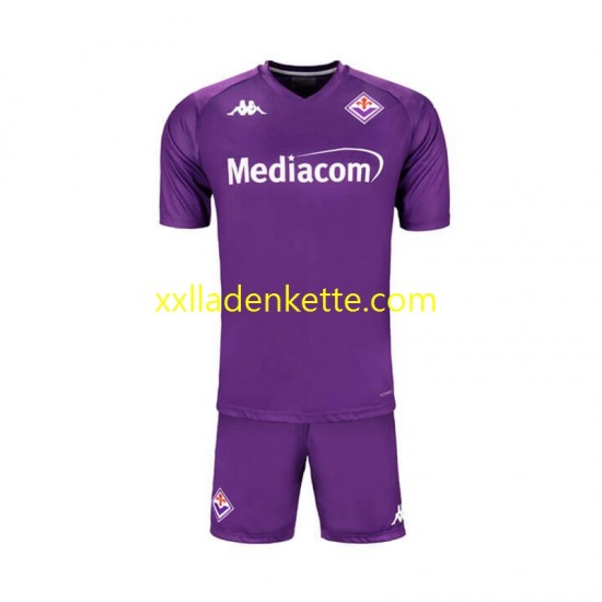 Fußballtrikot AC Florenz Kinder Heim 2024-2025 Kurzarm