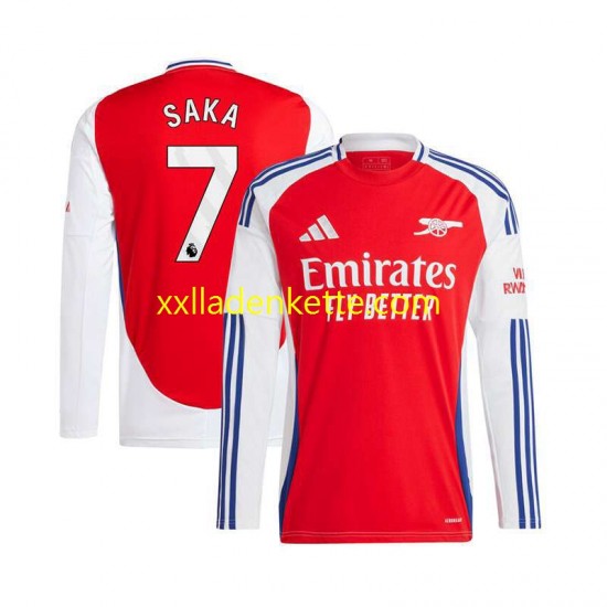 Fußballtrikot Arsenal Bukayo Saka 7 Herren Heim 2024-2025 Langarm
